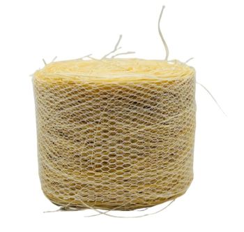 CW0274 - Ronde strobaal met net - Diameter: 4,8 cm x Breedte: 3,6 cm 3,6 cm