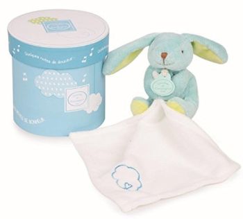 DC2810BLEUM - Vol au Vent Muziekdoos - Mint Blauw Konijn