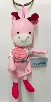 DC2934VACHE - UNICEF Sleutelhanger - Roze Koe