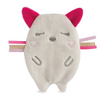 DC3426CHAT - Clip vanille/aardbei - Kat (ogen dicht)