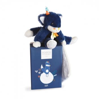 DC3632 - Wolf pluche met TIWIPI deken - 21cm