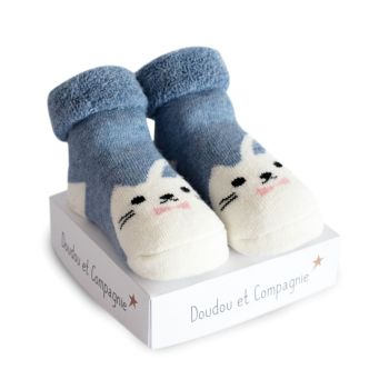 DC3706-01 - Pasgeboren sok voor kleine gezichtjes - Blauw