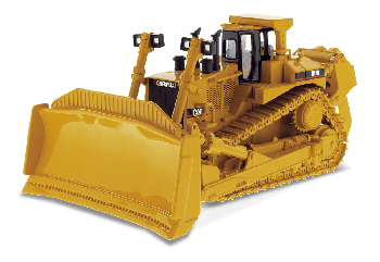 DCM85025 - Bull CATERPILLAR D11R met metalen rupsbanden en driver