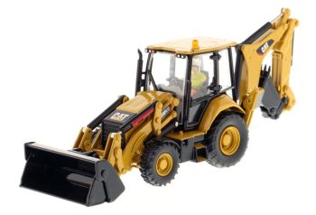 DCM85233 - CATERPILLAR 420F2 graaflaadmachine met bestuurder en metalen bak