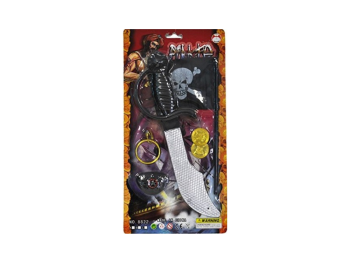 LPE50416 - Piratenpakket met vlag; kapmes en accessoires