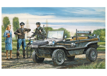 ITA0313 - Schwimmwagen voertuig om te monteren en te schilderen