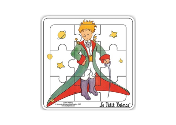 MGM865007-B - Houten kaderpuzzel 9 stukjes DE KLEINE PRINCE met zijn zwaard