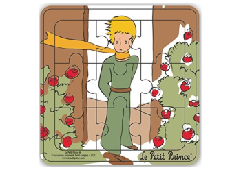 MGM865007-D - Houten frame puzzel 9 stukjes THE LITTLE PRINCE van de voorkant