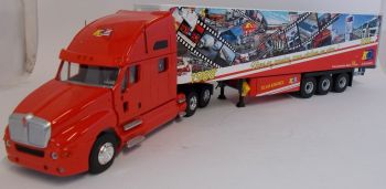 ELI116359 - KENWORTH T2000 en KIMMEL speciale 30-jarig jubileum oplegger met bakwagen