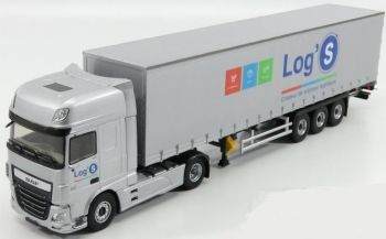 ELI116440 - DAF XF Euro 6 480 4x2 en TAUTLINER dekzeil aanhanger transport Log's Grey