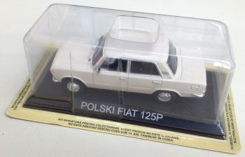 MAGLCFI125P - FIAT 125P Polski 1967 witte 4-deurs sedan verkocht in blisterverpakking