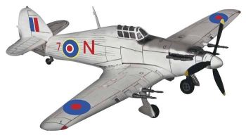FOV85429 - Gevechtsvliegtuig UK HURRICANE RAF 835 SQUADRON Noord-Atlantische Oceaan 1944 VERKOCHT IN BESCHADIGDE DOOS