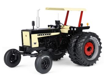 FAR-002B - FARMALL 504 zwart met luifel en Firestone-banden - Beperkte oplage van 148 exemplaren.