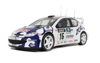 G081 - PEUGEOT 206 WRC Wit Tour de Corse 1999 Francois DELECOUR