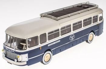 G1255071 - Marokkaanse lijnbus SAVIEM Chausson SC1 1960 blauwe en witte lijn Casablanca-Marrakech