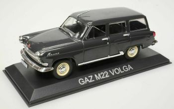 MAGLCGAZM22 - GAZ M22 Volga stationwagon 1960 zwart verkocht in blisterverpakking