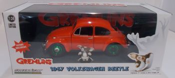 GREEN18231VERTE - VOLKSWAGEN Kever 1967 door Billy Peltzer uit de film Gremlins groene velgen Groene metalen versie met Gizmo-figuur inbegrepen