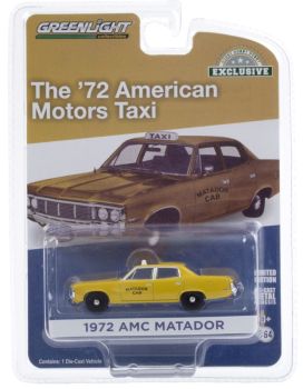 GREEN30181 - AMC Matador Cab 1972 gele taxi verkocht in blister