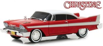 GREEN84082 - PLYMOUTH Fury 1958 rood dak witte versie kwaad gerookte ramen van de film Christine