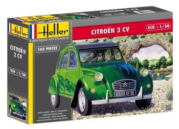 HER80765 - CITROEN 2CV model om te bouwen en schilderen verf en lijm niet inbegrepen