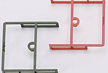 HER051460 - 6 beschermingen 3 rood en 3 zwart voor containertrailer