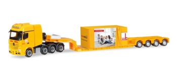 HER308373 - MERCEDES Actros SLT 8x4 met 4-assige dieplader aanhanger en BOGL MAX lading