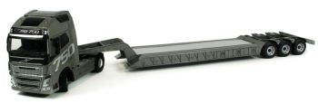 HOL8-9004 - VOLVO FH16 750 4x2 en dieplader aanhanger