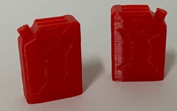 IP51 - 2 x Rode benzine jerrycans – In miniatuur