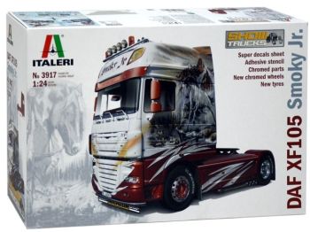 ITA3917 - DAF XF 105 Smoky Jr. 4x2 Show Truck schaalmodel om in elkaar te zetten en te schilderen