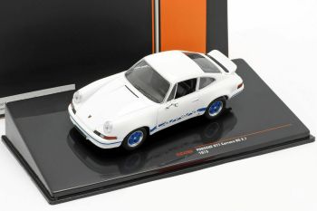 IXOCLC320N - PORSCHE 911 Carrera RS 2.7 1973 wit blauwe velgen