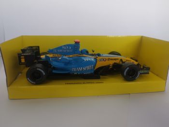 NEW01813 - Renault F1 FERNANDO ALONSE 2006 blauw en geel