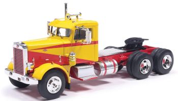 IXO-U64TR012 - PETERBILT 381 6x4 1963 Geel en Rood