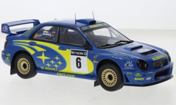 IXO24RAL026B - SUBARU IMPREZZA S7 #6 SOLBERG/MILLS DE GRANDE BRETAGNE 2001 blauw
