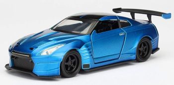 JAD253202000F - NISSAN GT-R Ben Sopra metallic blauw van Brian's Fast & Furious