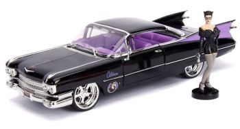 JAD253255006 - CADILLAC Coupe Deville 1959 DC Comics Catwoman met figuur inbegrepen