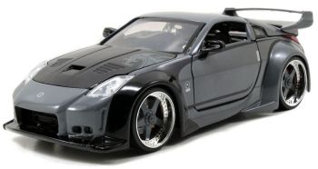 JAD97172 - NISSAN 350Z 2003 grijs zwarte motorkap van DK Fast And Furious