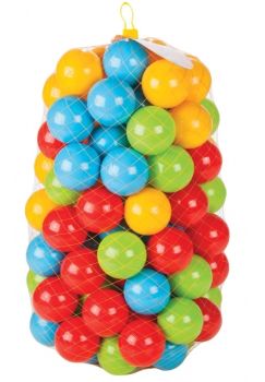 JAM460267 - 100 vrolijke plastic ballen