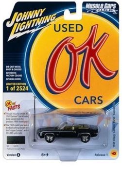 JLMC032A-F - 1969 CHEVROLET Camaro RS/SS Convertible Green uit de MUSCLE CARS-serie 2023 in blisterverpakking