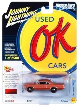 JLMC032B-A - 1964 PONTAC GTO Sunburst Red uit de MUSCLE CARS-serie 2023 in blisterverpakking