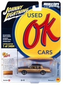 JLMC032B-B - 1980 CHEVROLET Monte Carlo Gold uit de MUSCLE CARS-serie CARS 2023 in blisterverpakking