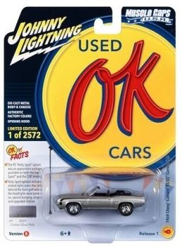 JLMC032B-F - 1969 CHEVROLET Camaro RS/SS Convertible Silver uit de MUSCLE CARS 2023-serie in blisterverpakking