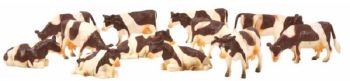 KID571968 - Lot van 8 koeien staand en 4 liggend NORMAN