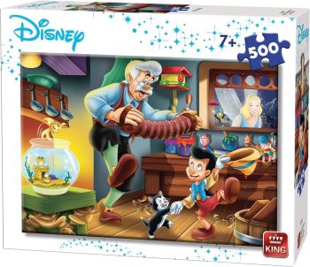 KING55915 - Puzzel 500 stukjes Pinokkio