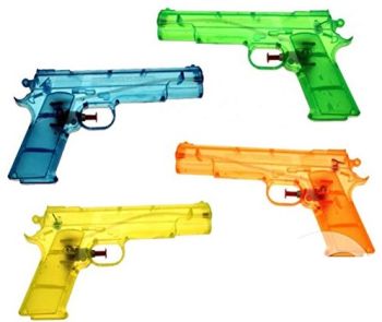 LPAI5404 - Transparant waterpistool (willekeurige kleur) - 20 cm