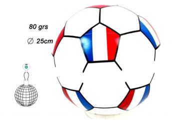 LPB22375 - Opblaasbare voetbal maat 4 - FRANKRIJK - 25 cm