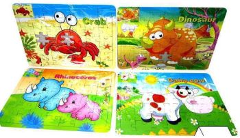 LPB24263 - 1 puzzel 49 stukjes met 1 kleur - willekeurig model
