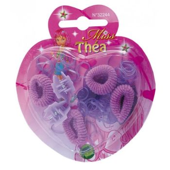 LPB32244 - Miss théa accessoires voor haar Roze of paars - Willekeurige kleur