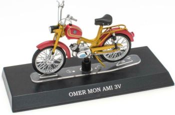 MAGMOT035 - OMER Mon AMI 3v bromfiets geel en rood