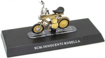 MAGMOT037 - SCM Innocenti Rosella gele en gouden bromfiets