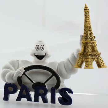MICHELIN260400 - Bibendum Michelin rijmagneet met Eiffeltoren afmeting 6 x 6 cm